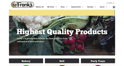 Desktop Screenshot of frankssupermarket.com