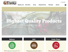 Tablet Screenshot of frankssupermarket.com